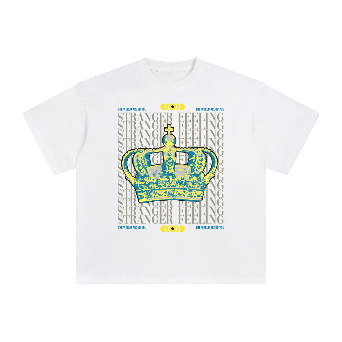 Stranger Feeling Abstract Graphic Tee-INNBLAC Fashion Apparel