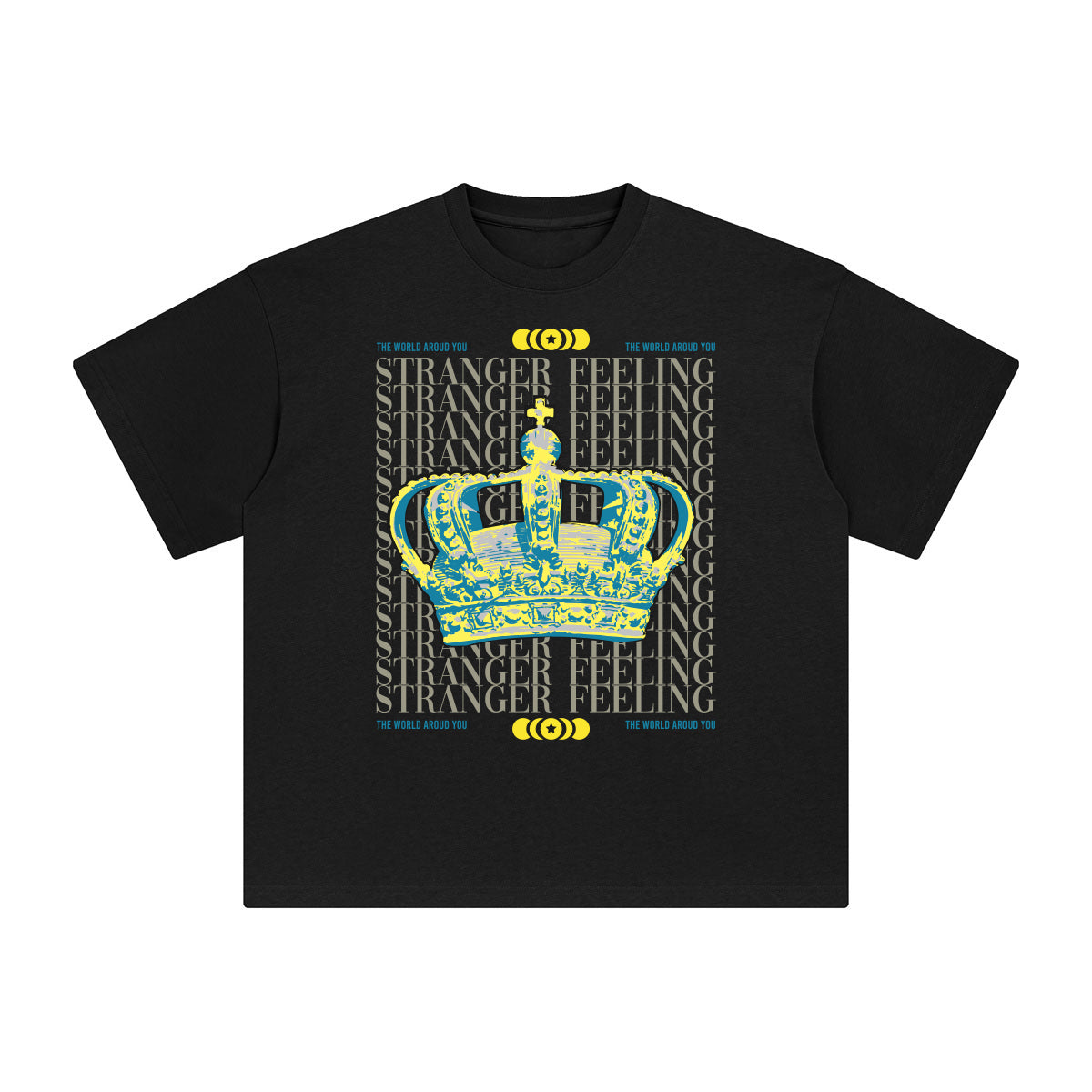 Stranger Feeling Abstract Graphic Tee-INNBLAC Fashion Apparel