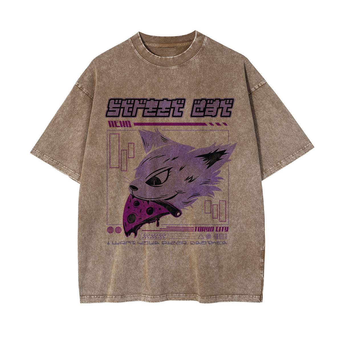 Street Cat Y2K Japanese Graphic Tee-INNBLAC Fashion Apparel