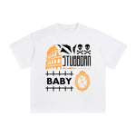 Stubborn Baby Abstract Art Graphic Tee-INNBLAC Fashion Apparel