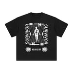 Survivor No Days Off Abstract Graphic Tee-INNBLAC Fashion Apparel