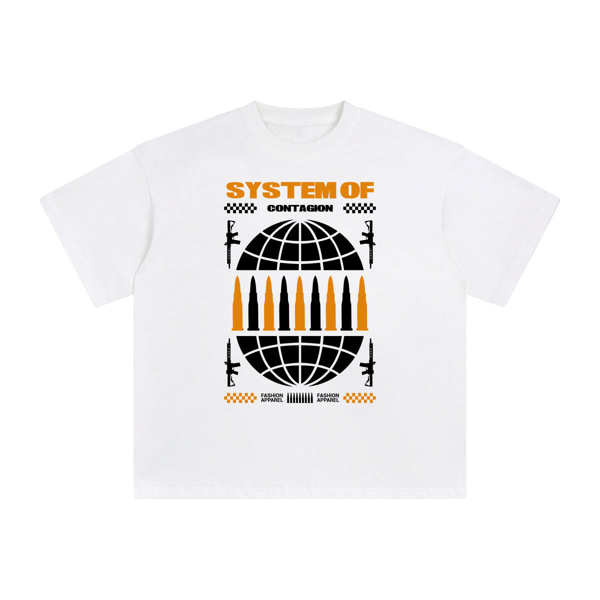 System of Contagion Abstract Graphic Tee-INNBLAC Fashion Apparel