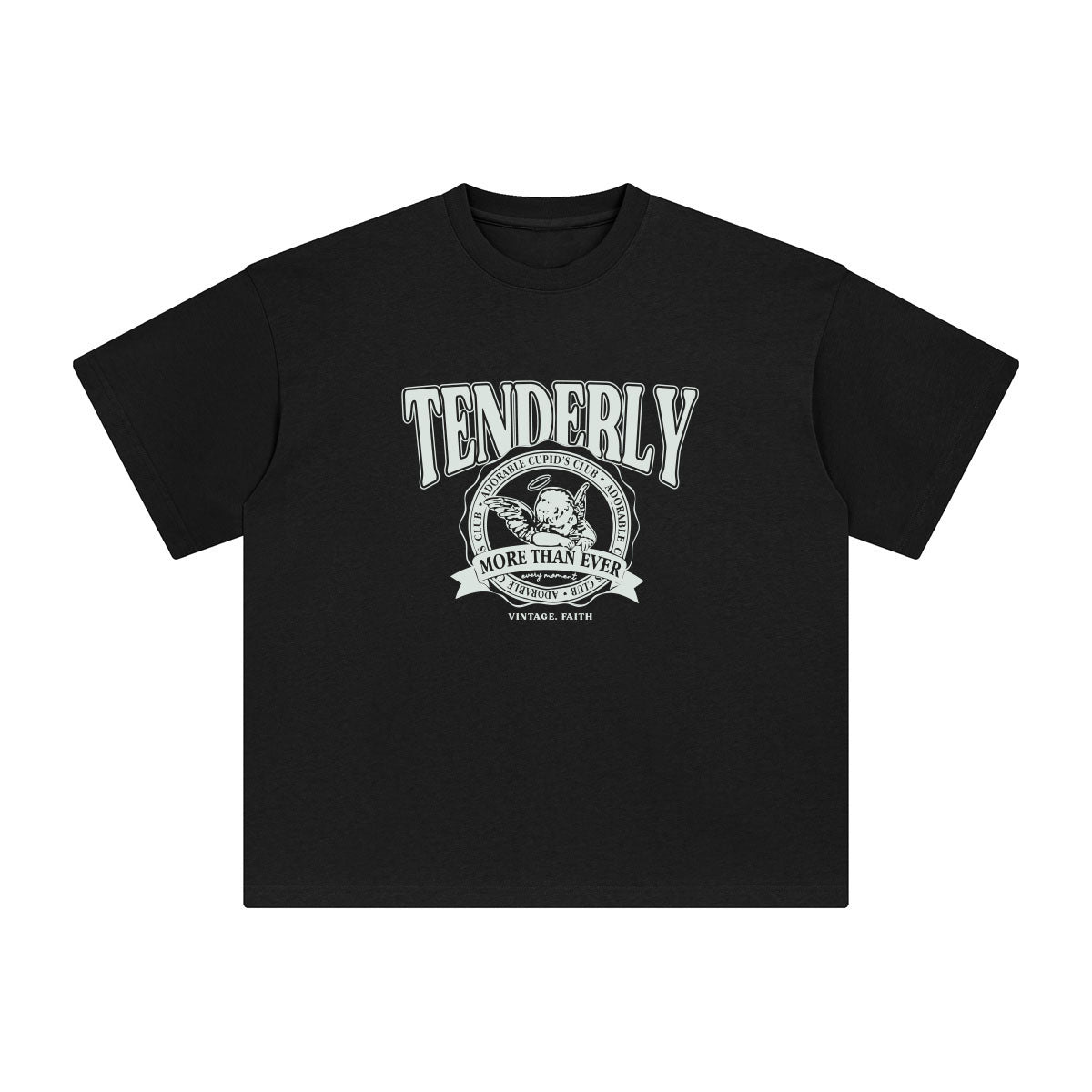 TENDERLY Angel Baby Graphic Tee-INNBLAC Fashion Apparel