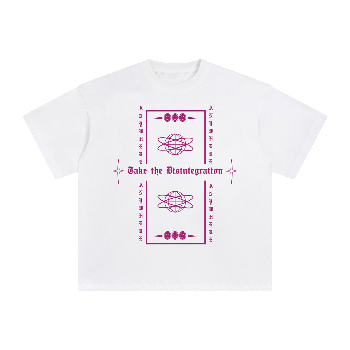 Take the Disintegration Abstract Graphic Tee-INNBLAC Fashion Apparel