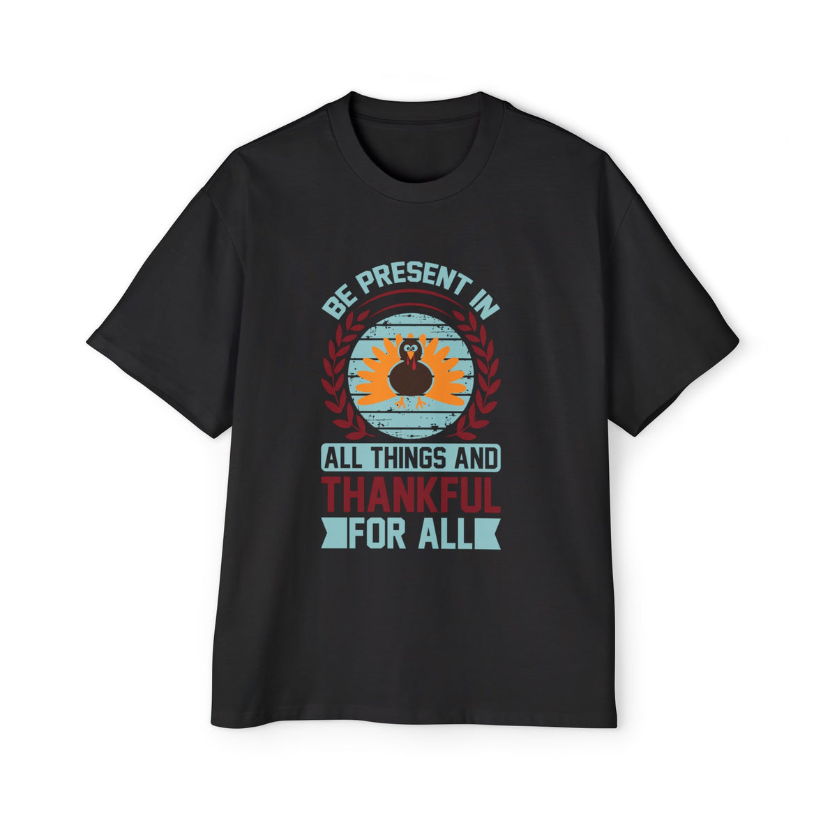 Thankful Slogan Graphic Tee-INNBLAC Fashion Apparel