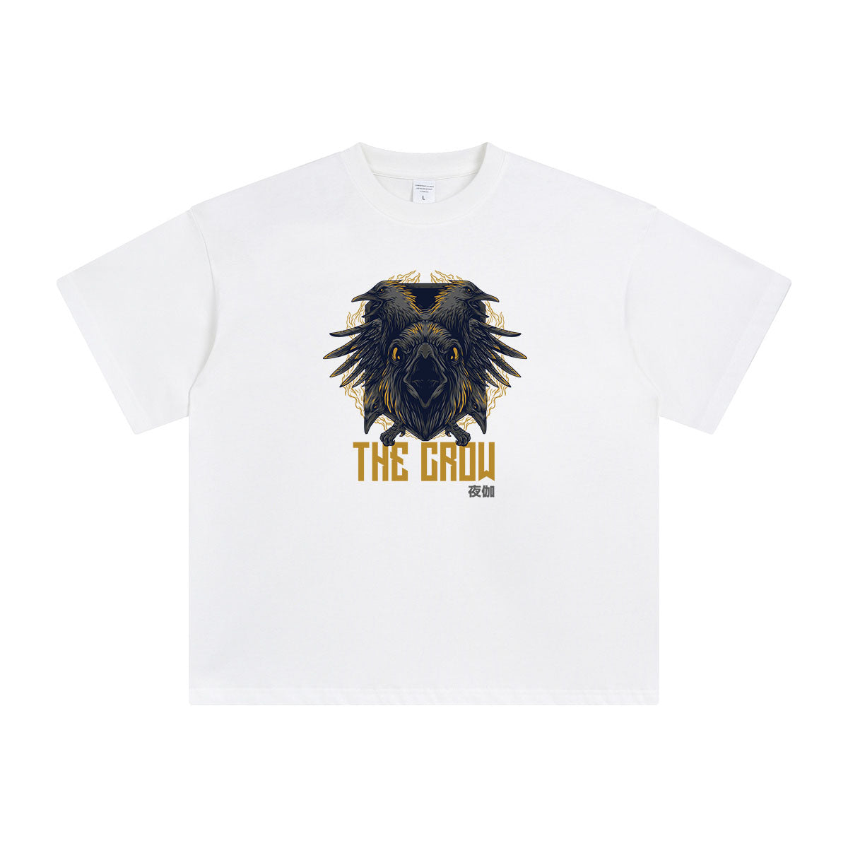 The Crow Japanese Kanji Graphic Tee-INNBLAC Fashion Apparel