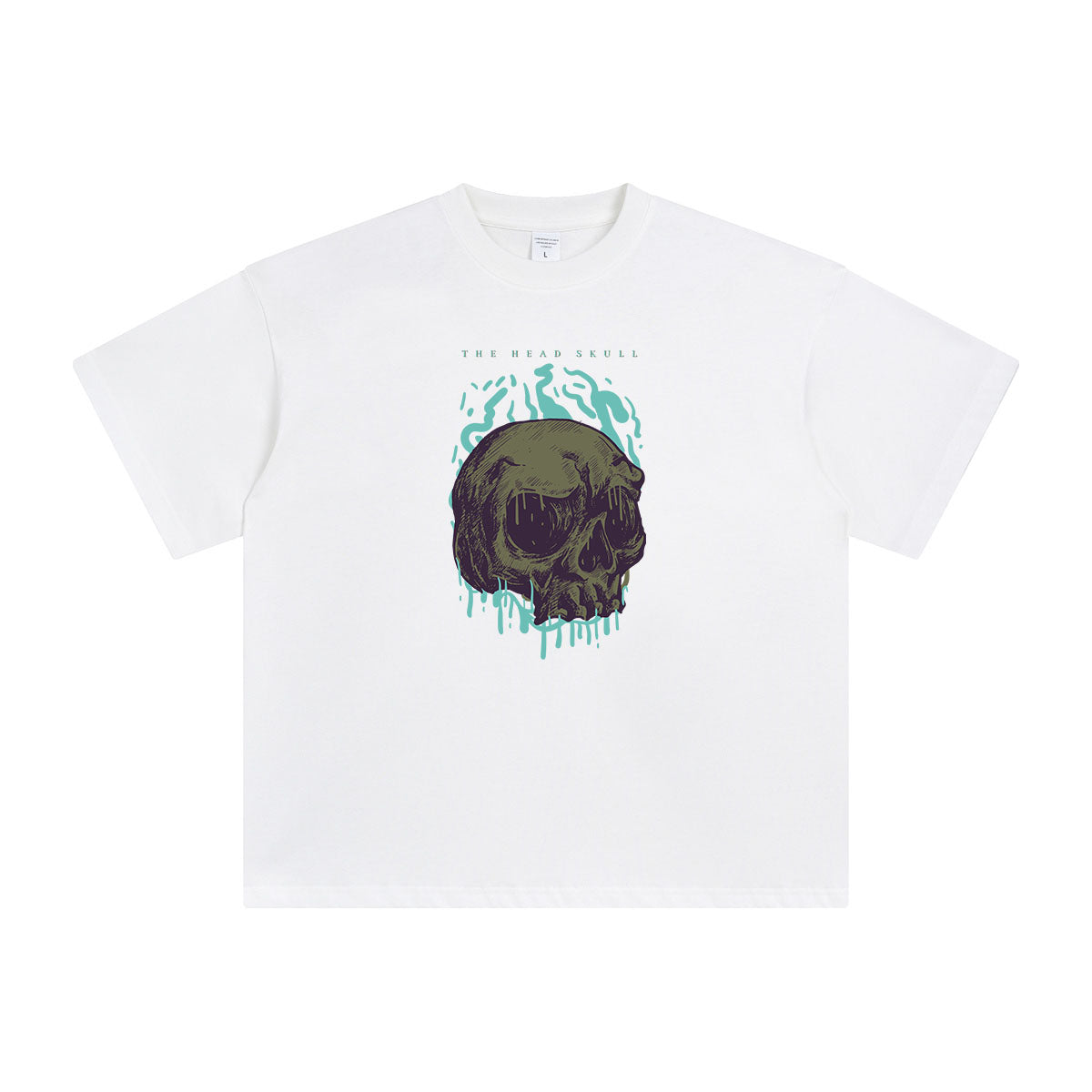 The Head Skull Graphic T Shirt-INNBLAC Fashion Apparel