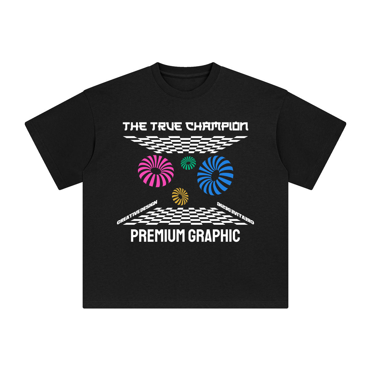 The True Champion Abstract Graphic Tee-INNBLAC Fashion Apparel