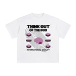 Think Out of the Box Abstract Graphic Tee-INNBLAC Fashion Apparel