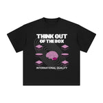 Think Out of the Box Abstract Graphic Tee-INNBLAC Fashion Apparel