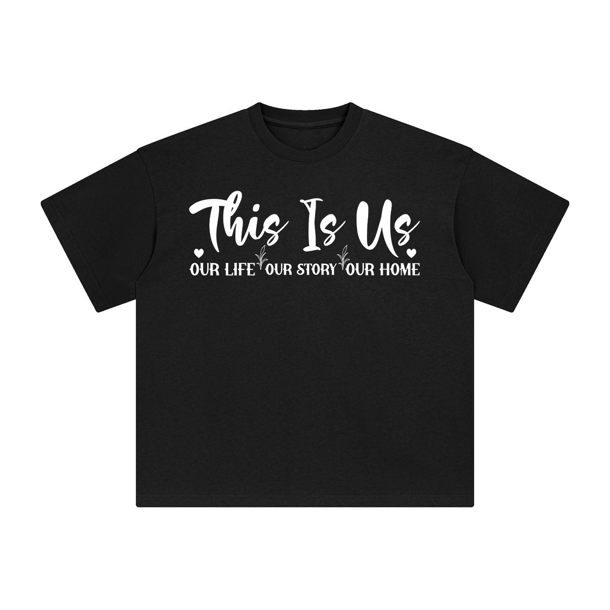 This ls Us Our Life Our Story Our Home Graphic Tee-INNBLAC Fashion Apparel