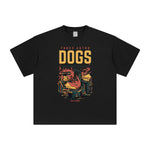 Three Astro Dogs Cartoon Graphic Tee-INNBLAC Fashion Apparel