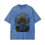 Time For Horror Graphic Washed Tee-INNBLAC Fashion Apparel