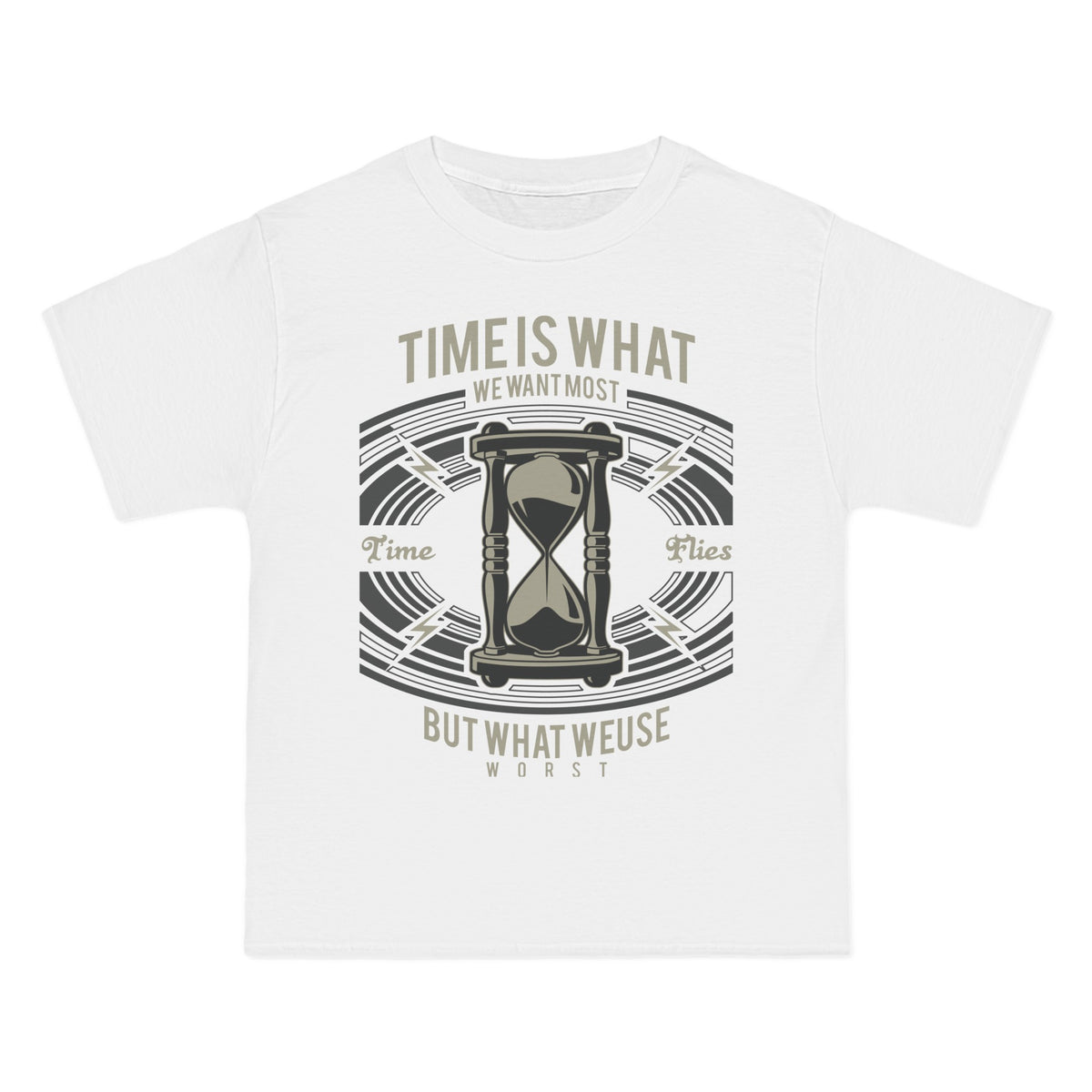 Time Hourglass Graphic T Shirt-INNBLAC Fashion Apparel