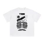 Time the Most Pricey Thing Abstract Graphic Tee-INNBLAC Fashion Apparel
