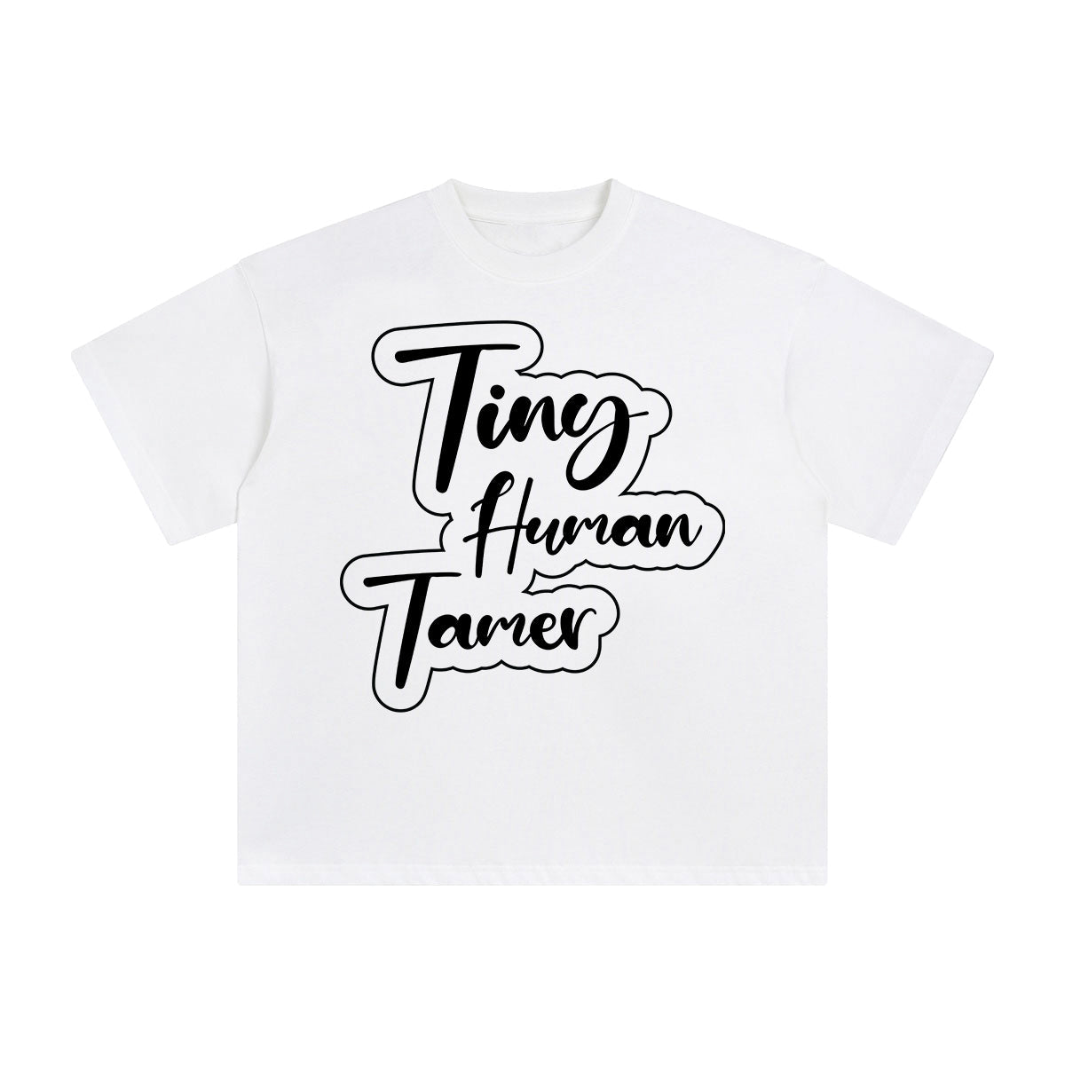 Tiny Human Tamer Graphic Tee-INNBLAC Fashion Apparel
