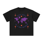 Tiny Soul in a Big World Abstract Graphic Tee-INNBLAC Fashion Apparel