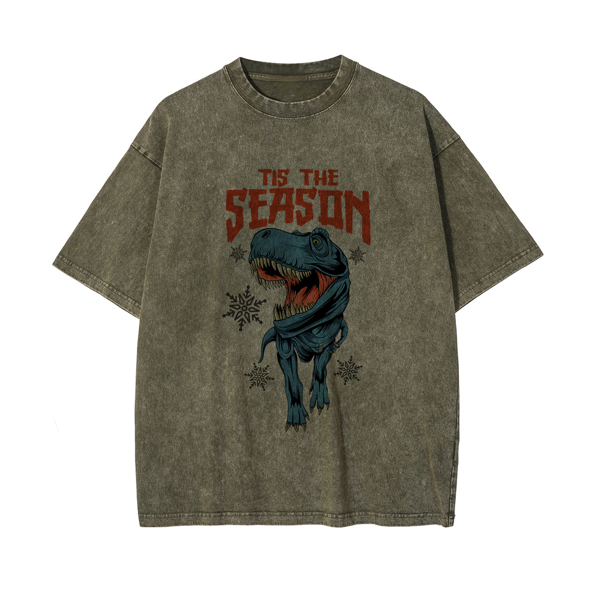 Tis the Season Graphic Washed Tee-INNBLAC Fashion Apparel