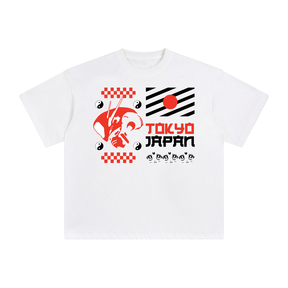 Tokyo Japan Abstract Graphic Tee-INNBLAC Fashion Apparel