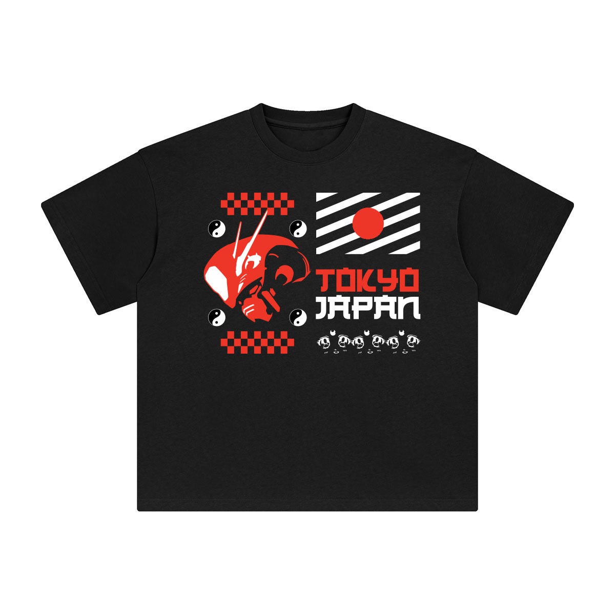 Tokyo Japan Abstract Graphic Tee-INNBLAC Fashion Apparel