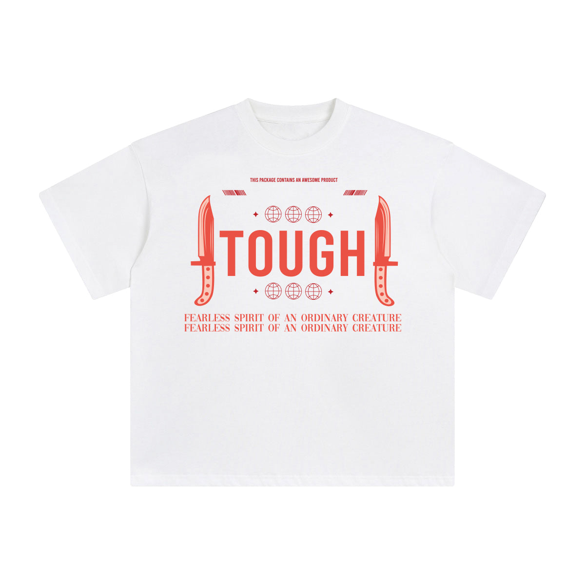 Tough Abstract Graphic Tee-INNBLAC Fashion Apparel