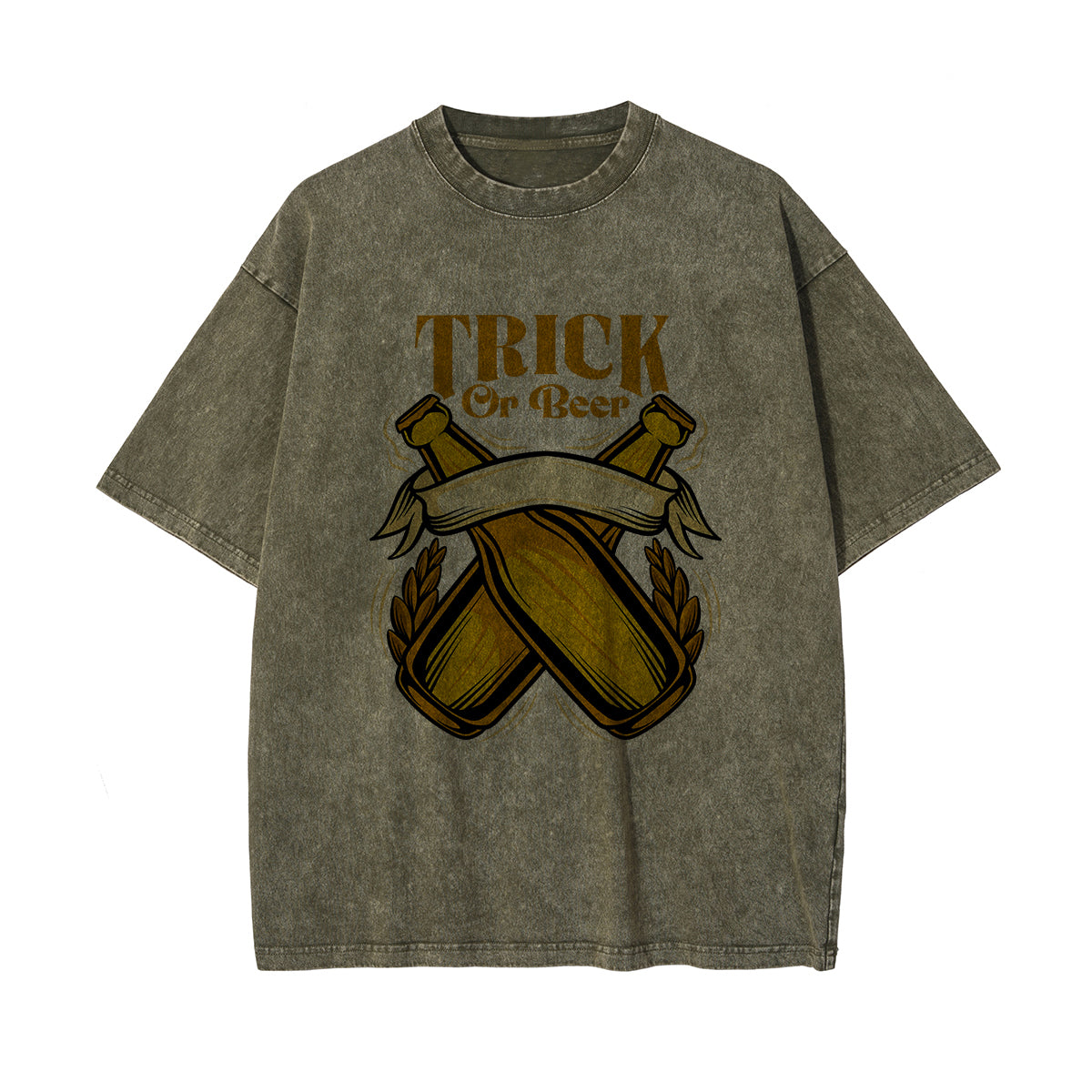 Trick Or Beer Graphic T Shirt-INNBLAC Fashion Apparel