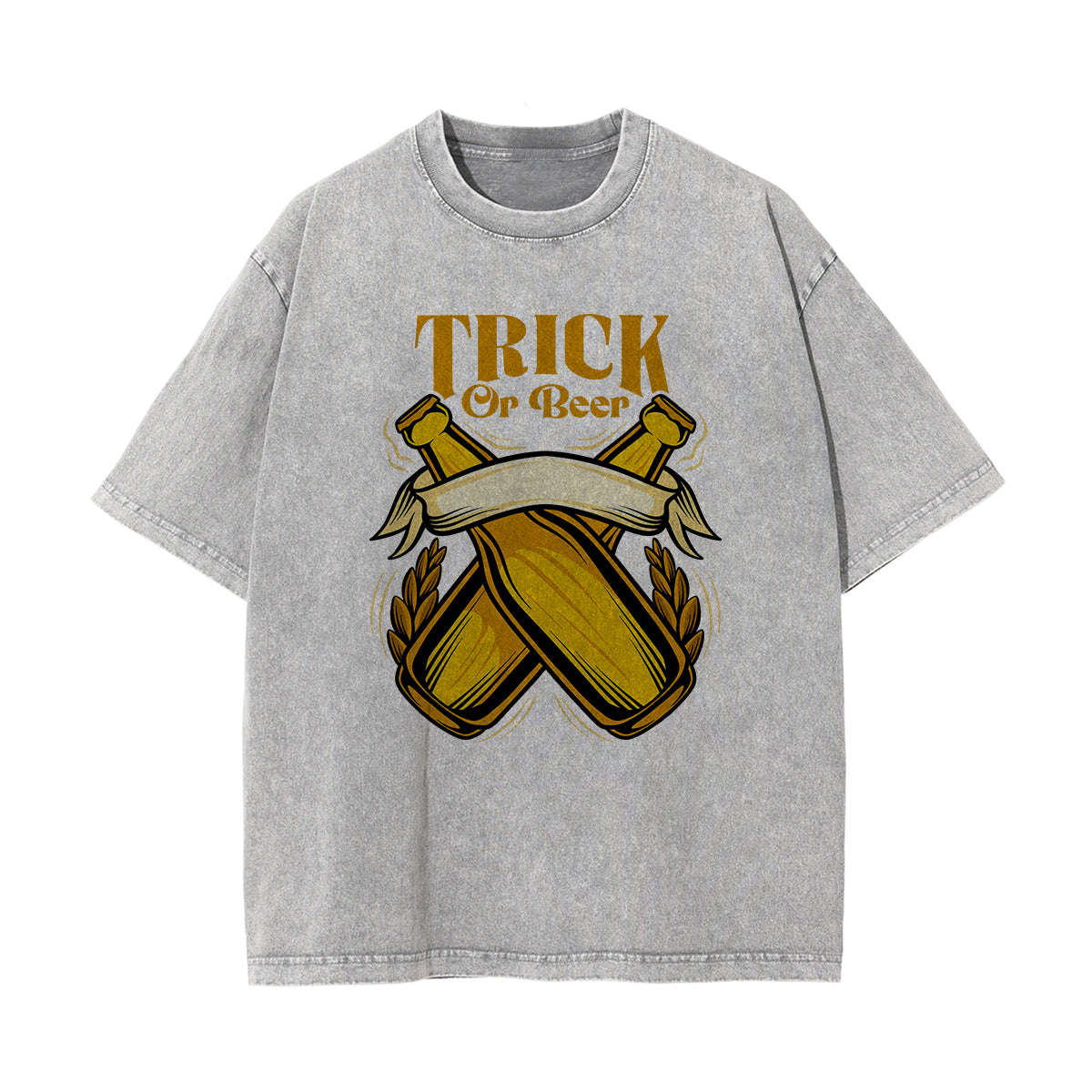 Trick Or Beer Graphic T Shirt-INNBLAC Fashion Apparel