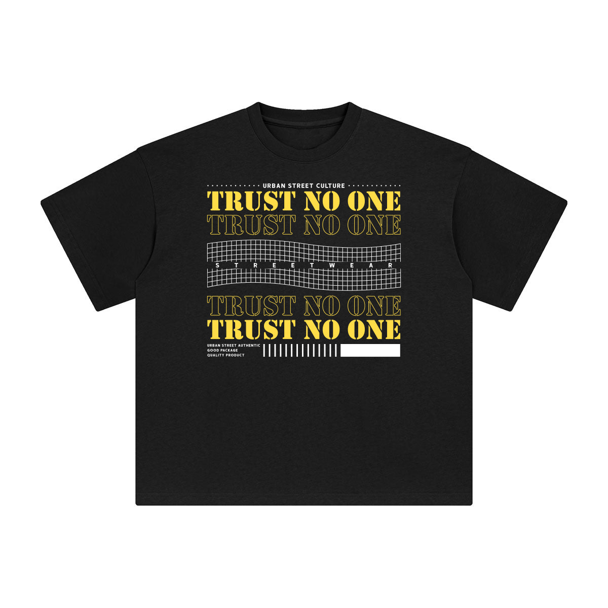 Trust No One Abstract Graphic Tee-INNBLAC Fashion Apparel