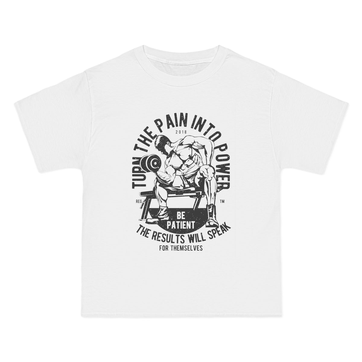 Turn The Pain Into Power Graphic Tee-INNBLAC Fashion Apparel