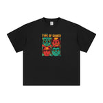 Type of Gamer Cartoon Graphic Tee-INNBLAC Fashion Apparel