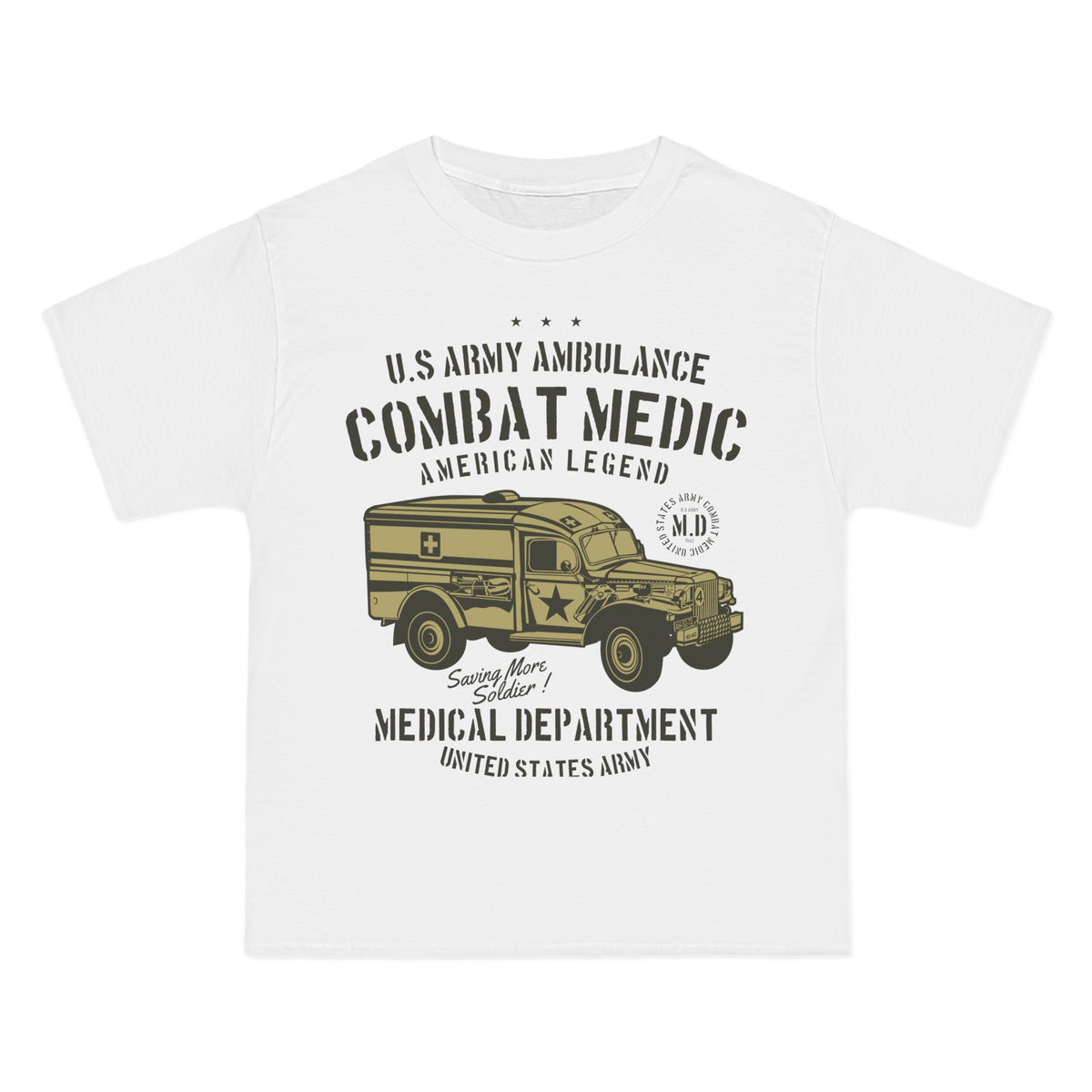 US Army Ambulance Graphic Tee-INNBLAC Fashion Apparel