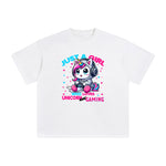 Unicorn And Gaming Anime Graphic Tee-INNBLAC Fashion Apparel