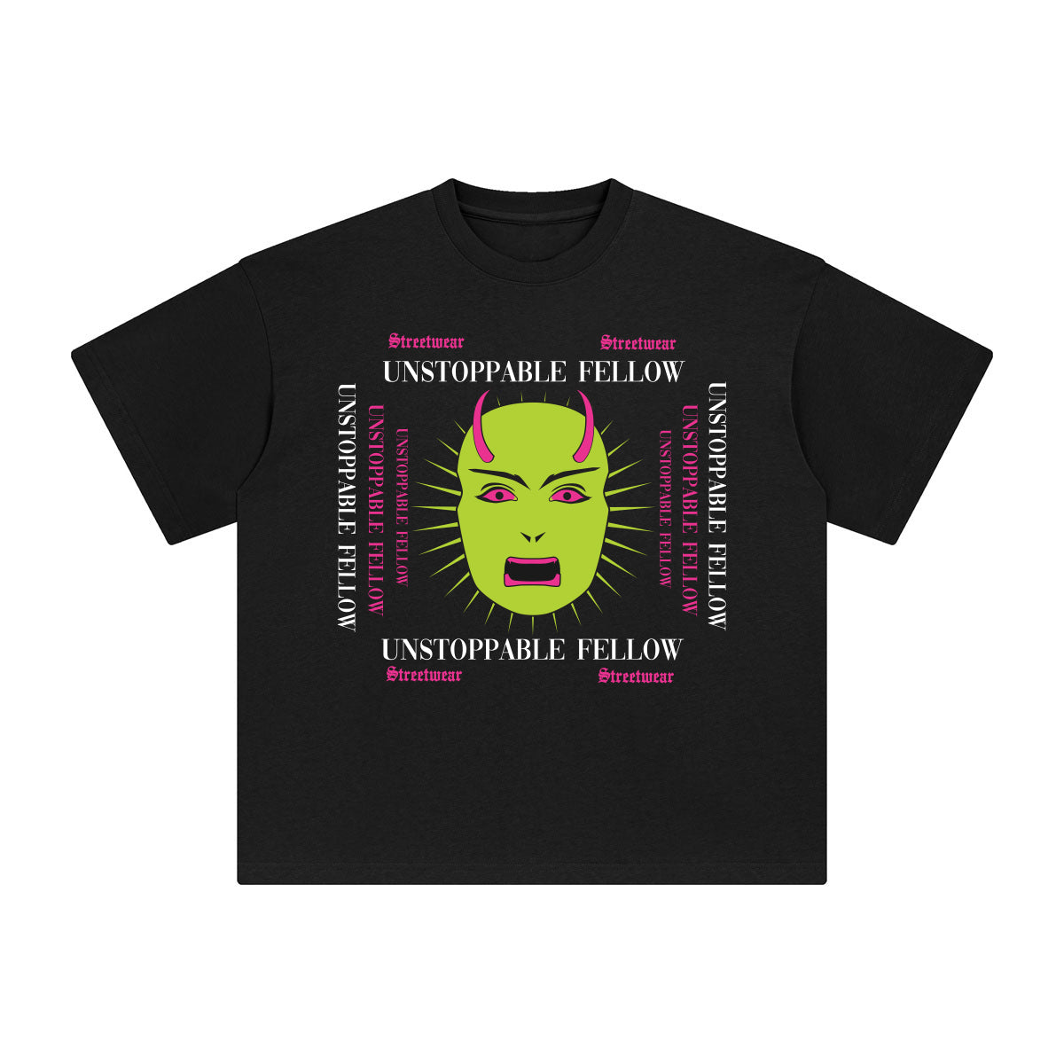 Unstoppable Felow Abstract Graphic Tee-INNBLAC Fashion Apparel