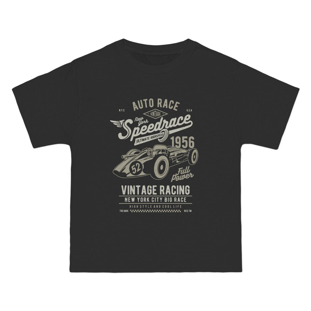 Vintage Speedrace Graphic T Shirt-INNBLAC Fashion Apparel