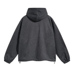 Vintage Spray Paint Elastic Hem Hoodie-INNBLAC Fashion Apparel
