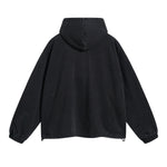 Vintage Spray Paint Elastic Hem Hoodie-INNBLAC Fashion Apparel