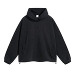 Vintage Spray Paint Elastic Hem Hoodie-INNBLAC Fashion Apparel