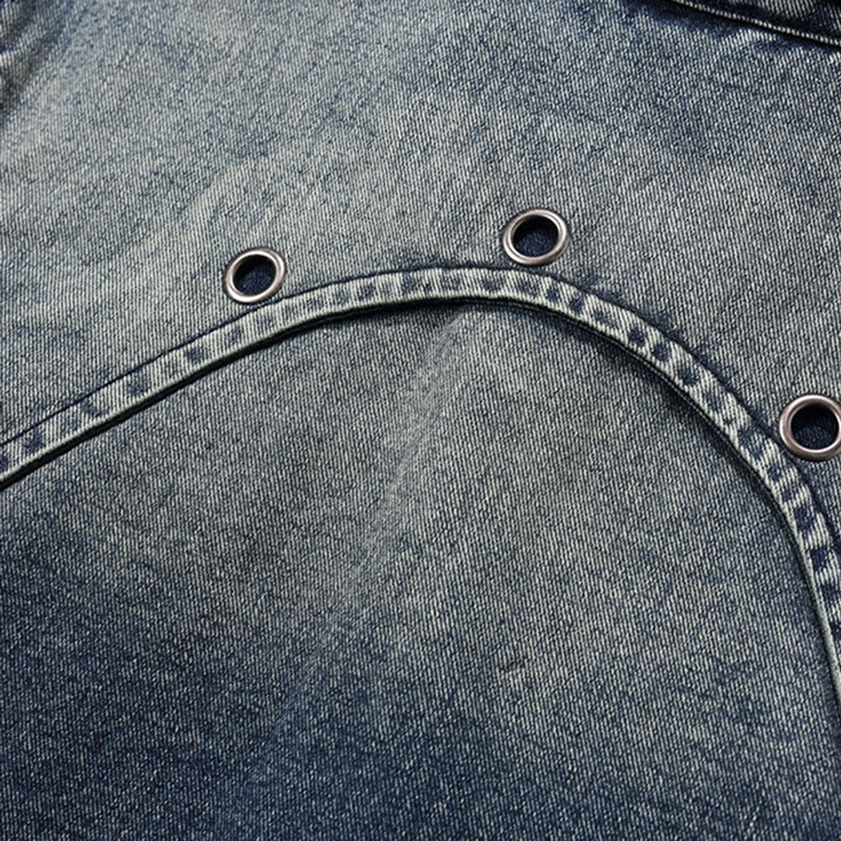 Vintage Wash Denim Trucker Jacket-INNBLAC Fashion Apparel