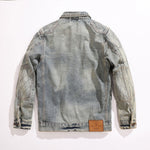Selvedge Faded Denim Trucker Jacket-INNBLAC Fashion Apparel