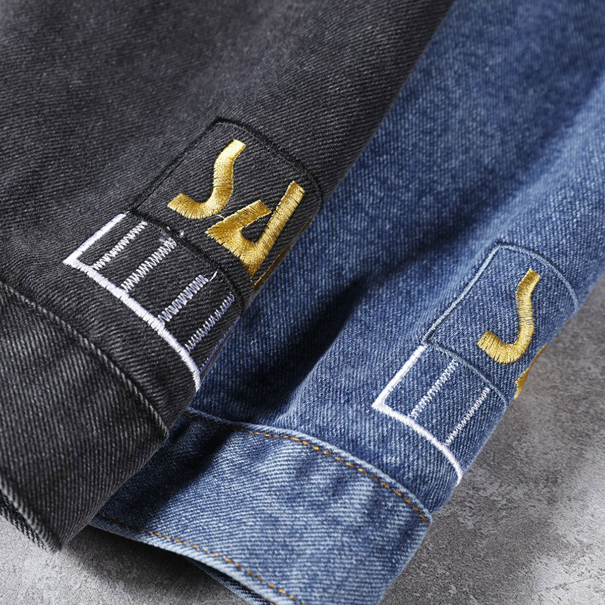 Vintage Washed Ripped Denim Jacket-INNBLAC Fashion Apparel
