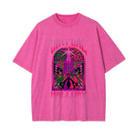 Virtual Hallway Washed Graphic Tee-INNBLAC Fashion Apparel
