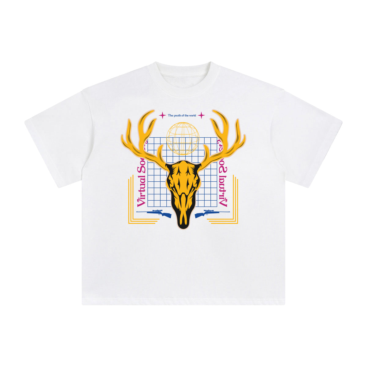 Virtual Society Abstract Graphic Tee-INNBLAC Fashion Apparel