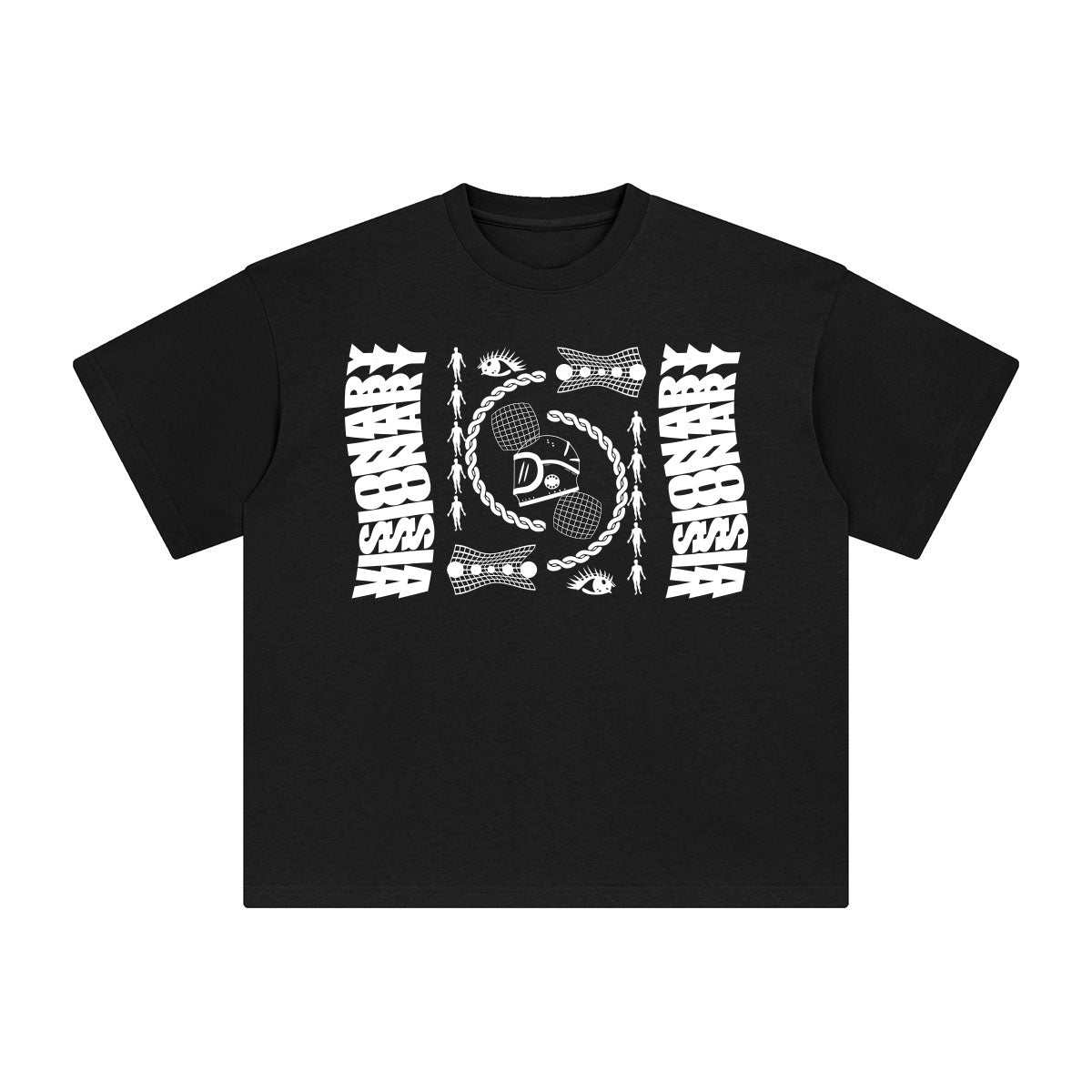 Visionary Abstract Graphic Tee-INNBLAC Fashion Apparel