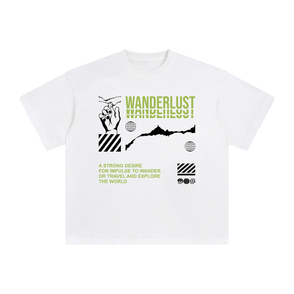 Wanderlust Abstract Art Graphic Tee-INNBLAC Fashion Apparel