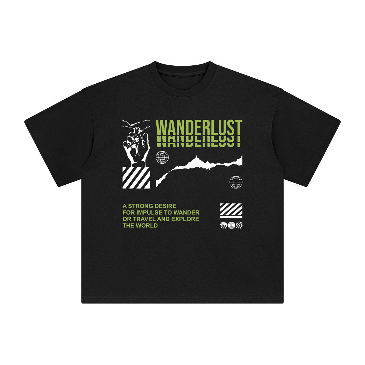 Wanderlust Abstract Art Graphic Tee-INNBLAC Fashion Apparel