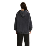 Women's Washed Distressed Thick Hoodie-INNBLAC Fashion Apparel