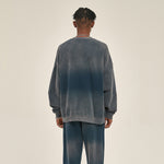 Washed French Terry Kangaroo Pocket Sweatshirt-INNBLAC Fashion Apparel