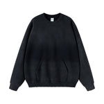 Washed French Terry Kangaroo Pocket Sweatshirt-INNBLAC Fashion Apparel