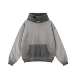 Washed Kangaroo Pocket Hoodie-INNBLAC Fashion Apparel
