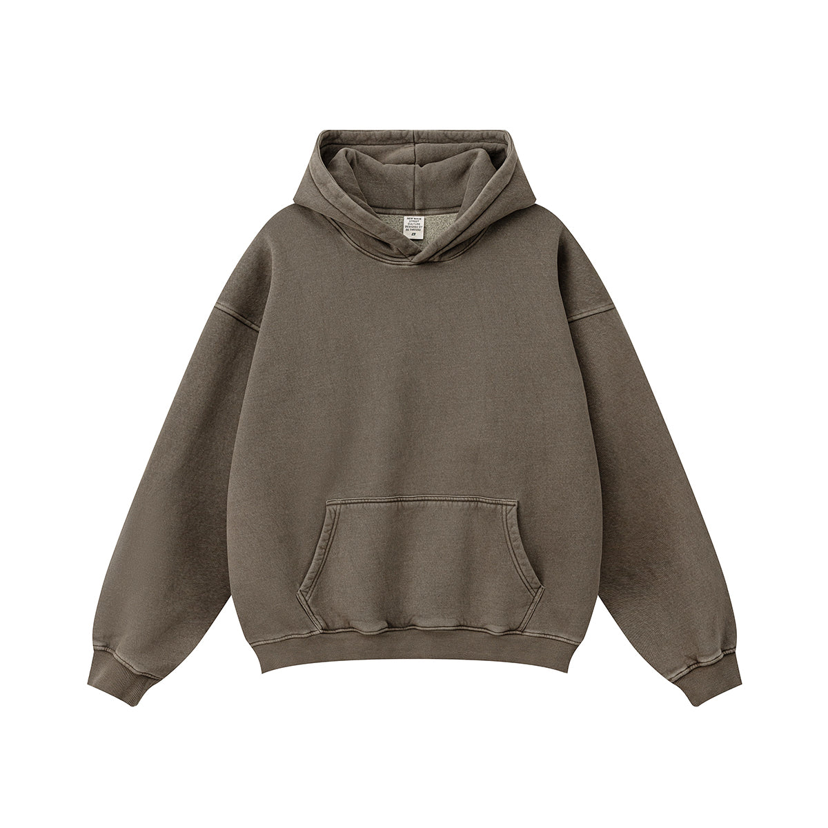 Stone Washed Hoodie Drop Shoulder-INNBLAC Fashion Apparel